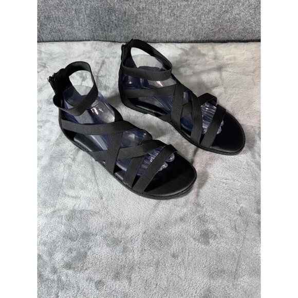 Torrid Womens shoes 8.5WW Black Gladiator Stretch Sandals Pre-Owned - Picture 8 of 16